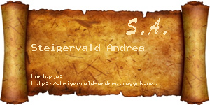 Steigervald Andrea névjegykártya